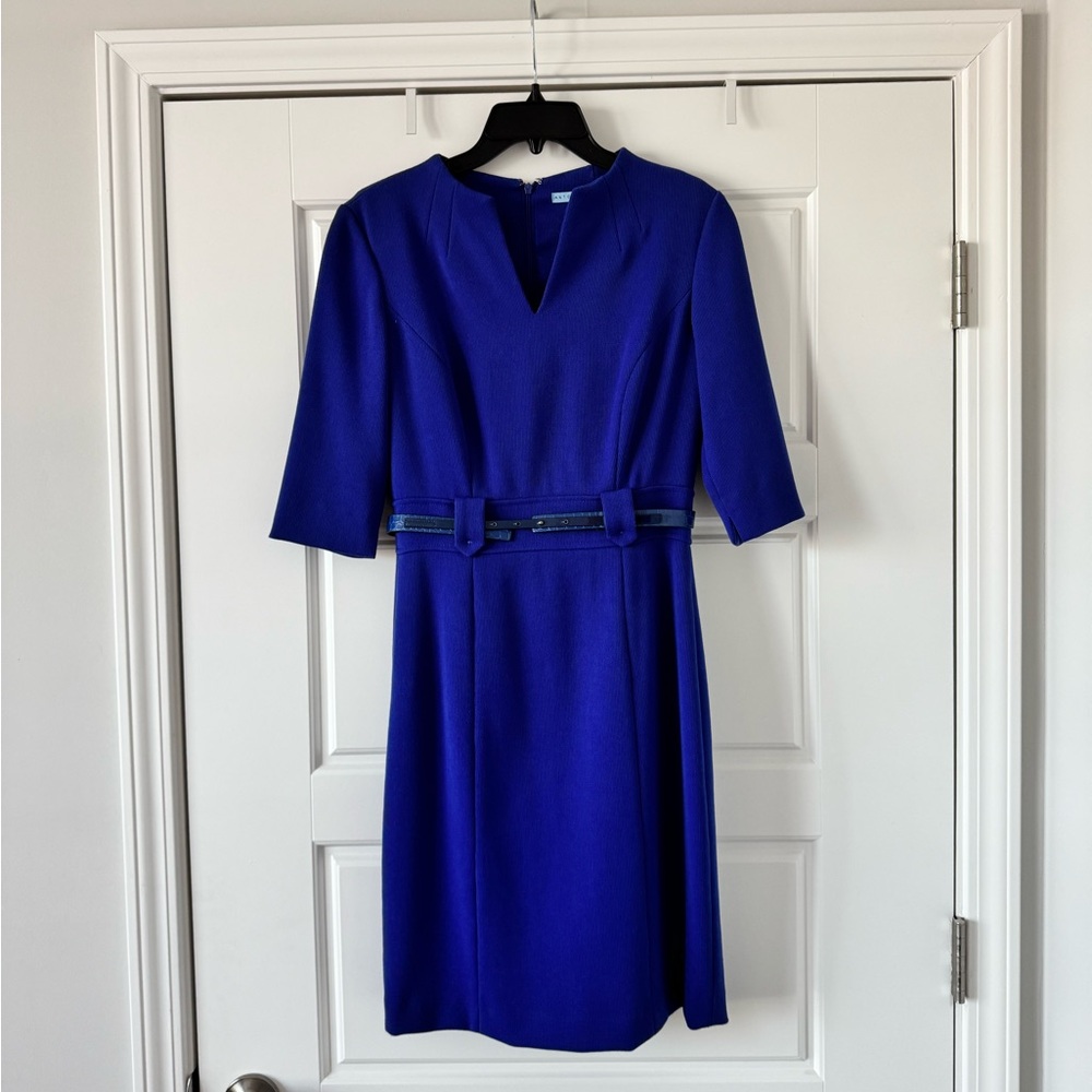 ANTONIO MELANI Royal Blue Long Sleeve Dress